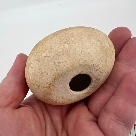 Vintage Wire Egg Basket with 4 Decorative Ceramic Eggs Chicken Shaped - Picture 11 of 12